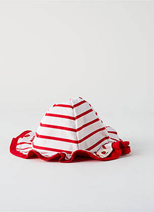 Chapeau fermeture liens à nouer rouge MAYORAL fille