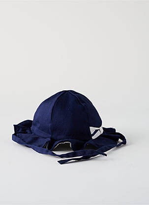 Chapeau fermeture liens à nouer bleu MAYORAL fille