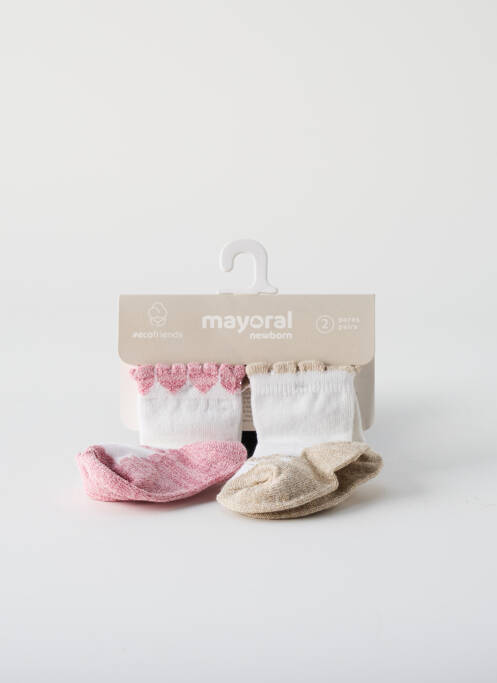 Chaussettes rose MAYORAL pour fille