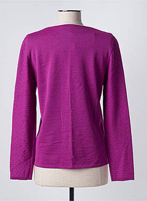 Pull coupe cintrée manches longues violet SAINT CHARLES femme