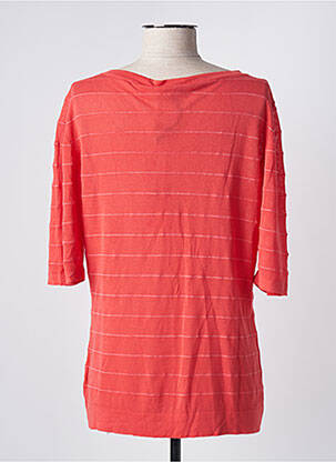Pull coupe cintrée manches courtes rouge MONTAGUT femme