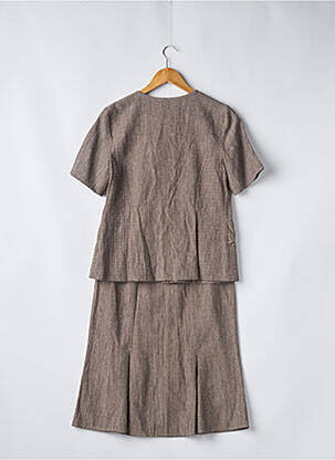 Ensemble jupe coupe cintrée marron TELMAIL femme