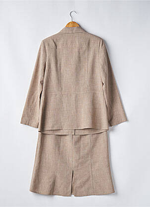 Ensemble jupe type de veste chic marron TELMAIL femme