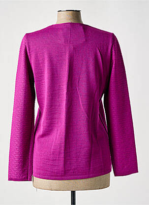 Pull coupe cintrée manches longues violet SAINT CHARLES femme