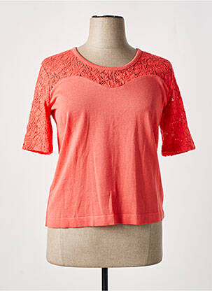 Top stretch manches courtes rose CHASSAGNARD femme