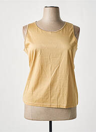 Top stretch sans manche beige MONTAGUT femme