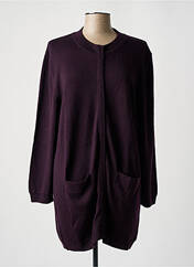 Gilet manches longues violet MONTAGUT pour femme seconde vue