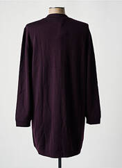 Gilet manches longues violet MONTAGUT pour femme seconde vue