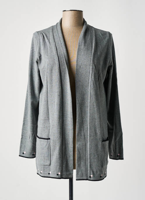 Gilet manches longues gris TELMAIL pour femme