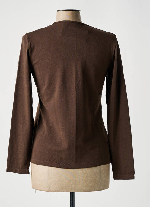 Top marron TELMAIL pour femme
