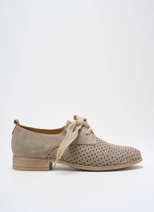 Derbies beige MKD pour femme