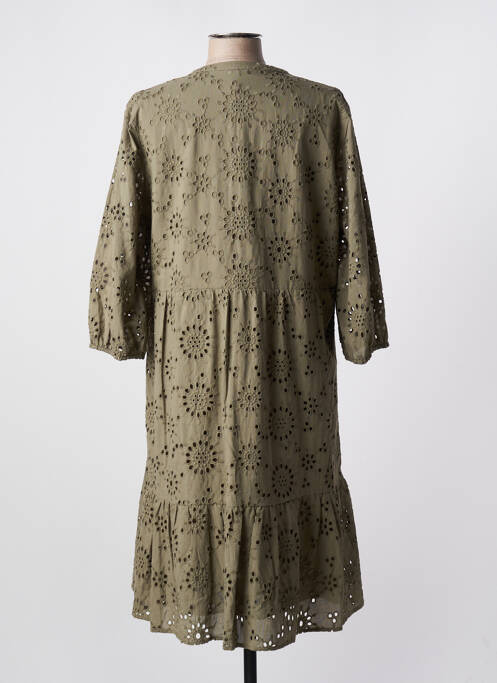Robe mi-longue vert OLSEN pour femme