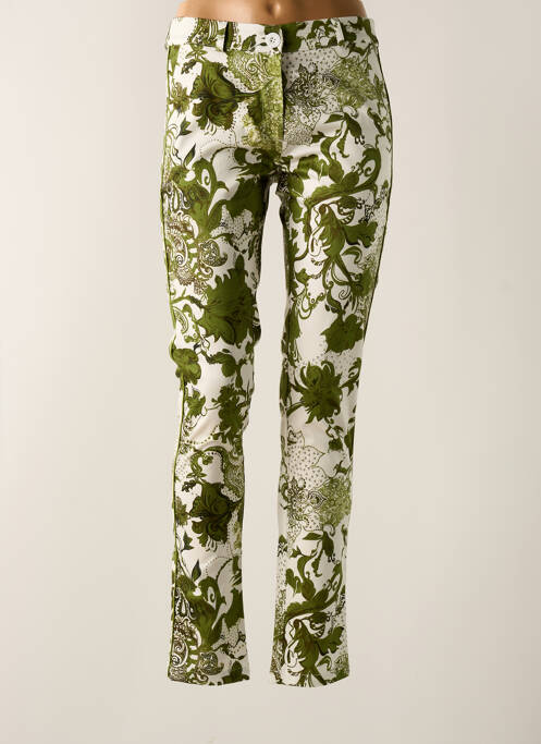 Pantalon chino vert LE PETIT BAIGNEUR pour femme