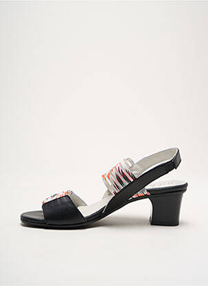 Sandales/nu pieds matière lisse talon de 4 à 6cm noir INEA femme