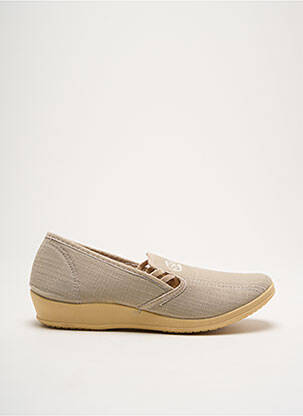 Chaussons/Pantoufles beige SOIR ET MATIN pour femme