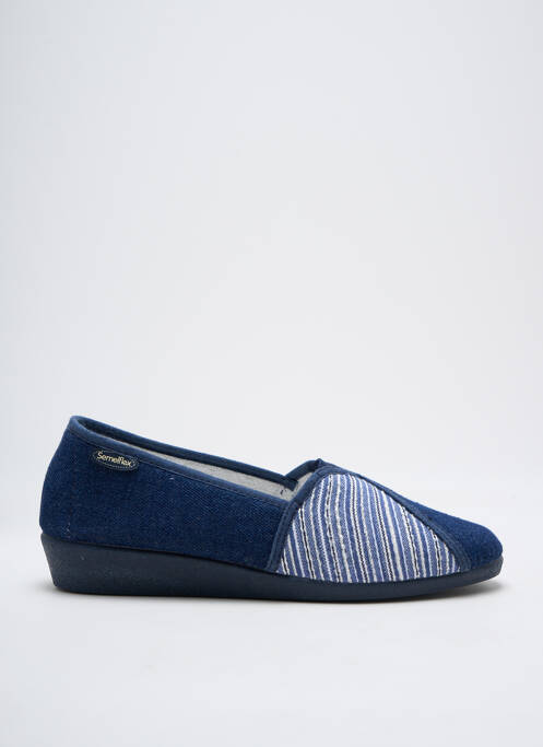 Chaussons/Pantoufles bleu SEMELFLEX pour femme