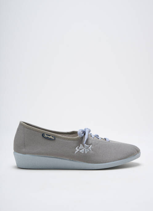 Chaussons/Pantoufles gris SEMELFLEX pour femme