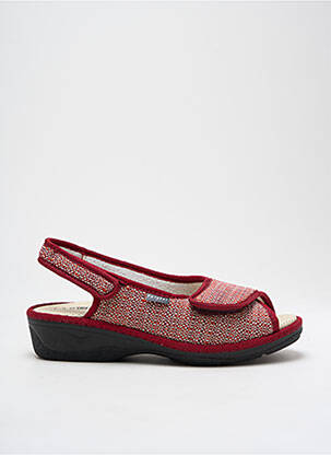 Chaussons/Pantoufles rouge FARGEOT pour femme