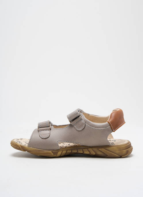 Sandales/Nu pieds gris BOPY pour garçon