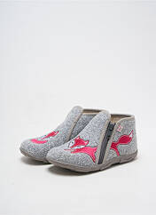 Chaussons/Pantoufles gris GBB pour fille seconde vue