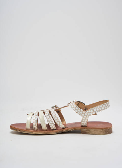 Sandales/Nu pieds beige GBB pour fille