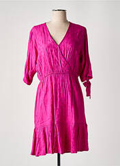 Robe courte rose GARANCE pour femme seconde vue