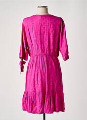 Robe courte rose GARANCE pour femme seconde vue