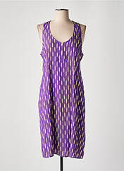 Robe mi-longue violet YERSE pour femme seconde vue