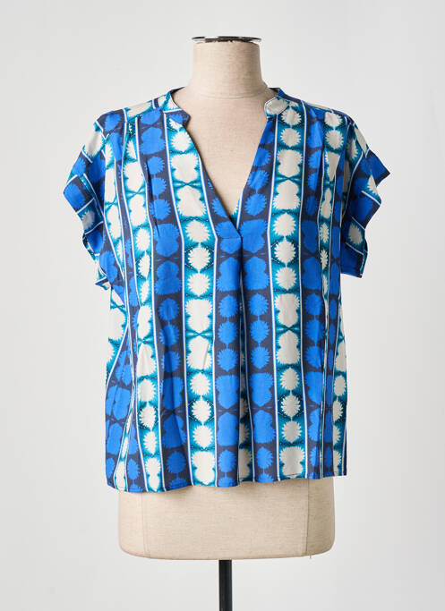 Blouse bleu LA FEE MARABOUTEE pour femme