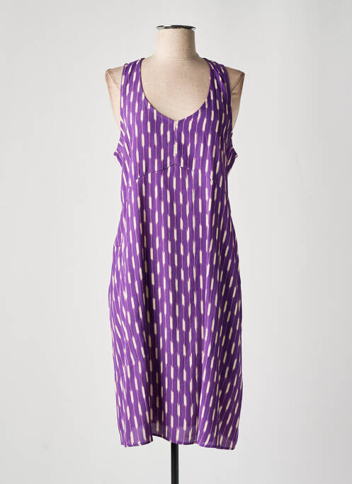 Robe mi-longue violet YERSE pour femme