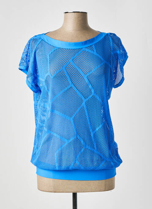 Top bleu NICOLE OLIVIER pour femme