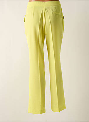 Pantalon droit fermeture zippée sous rabat boutonné jaune BARILOCHE femme