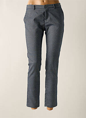 Pantalon slim poches bleu F.A.M. femme