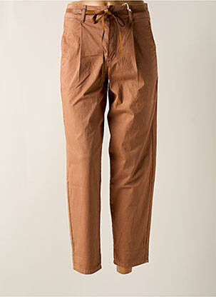 Pantalon chino poches taille haute marron CREAM femme