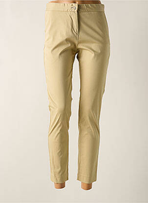 Pantalon 7/8 fermeture zippée sous rabat boutonné beige BARILOCHE femme