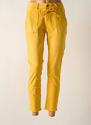 Pantalon slim poches jaune STREET ONE femme