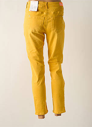 Pantalon slim poches jaune STREET ONE femme
