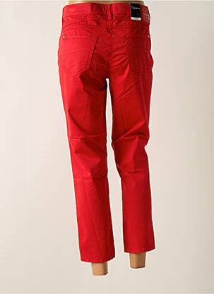 Pantalon 7/8 fermeture zippée sous rabat boutonné rouge ATELIER GARDEUR femme