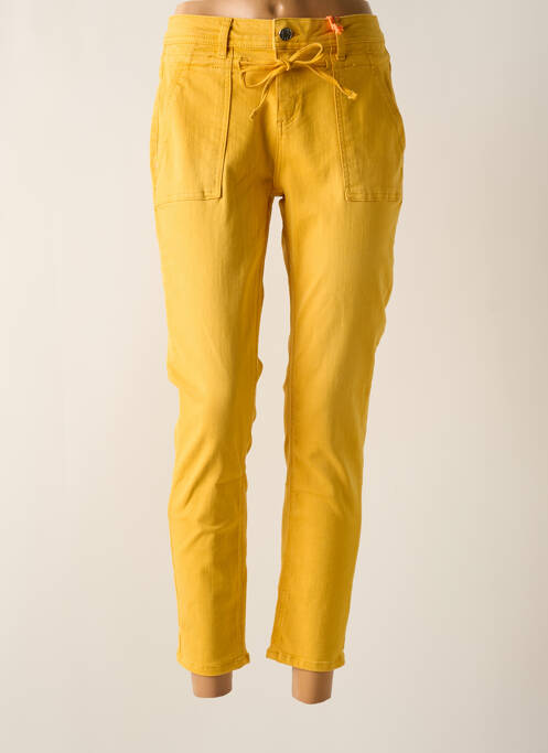 Pantalon slim jaune STREET ONE pour femme