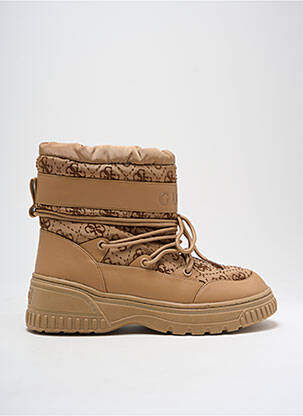 Bottines/boots fourrée talon de 4 à 6cm beige GUESS femme
