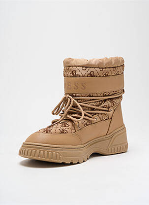 Bottines/boots fourrée talon de 4 à 6cm beige GUESS femme