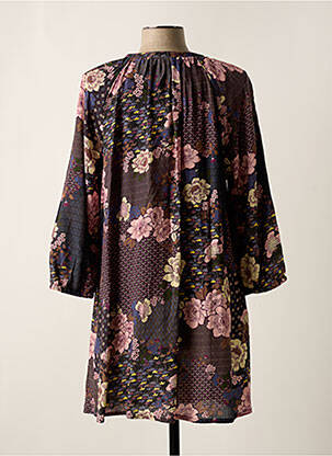 Robe courte manches 3/4 manches 3/4 rose CISO femme