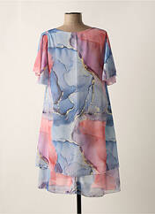 Robe mi-longue bleu COULEURS DU TEMPS pour femme seconde vue