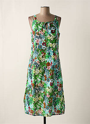 Robe mi-longue vert AGATHE & LOUISE pour femme