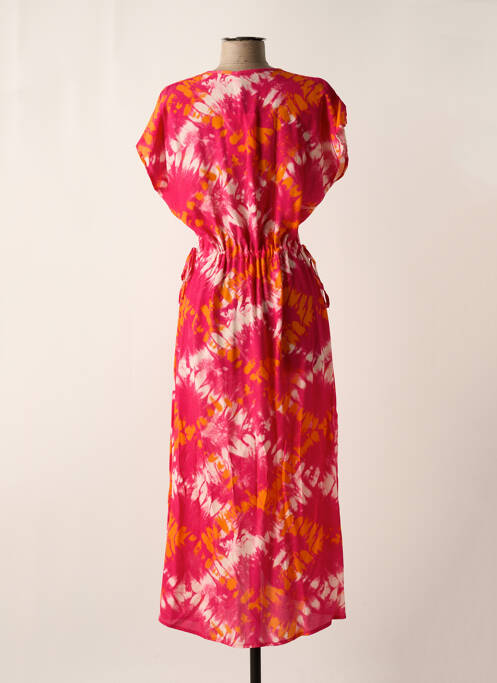 Robe longue rose LA FEE MARABOUTEE pour femme