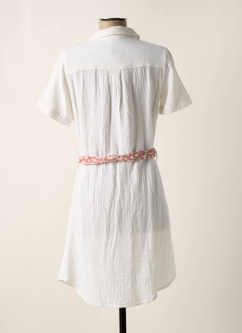 Robe mi-longue blanc C'EST BEAU LA VIE femme