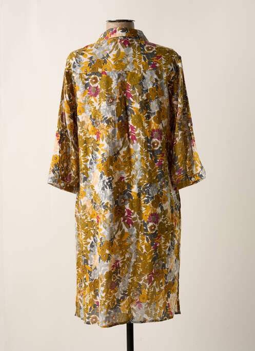 Robe mi-longue jaune AGATHE & LOUISE pour femme