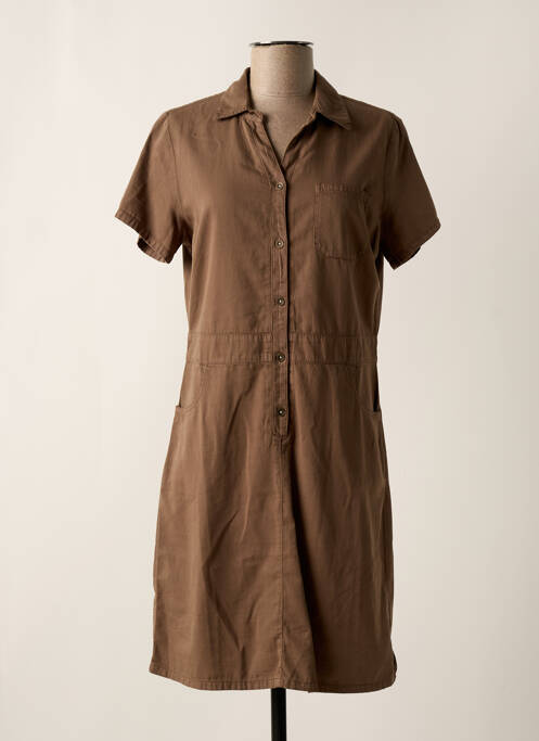 Robe mi-longue marron AGATHE & LOUISE pour femme