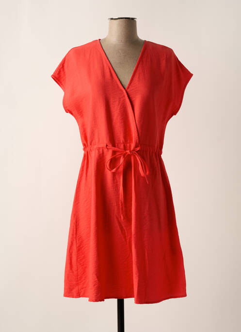 Robe mi-longue rouge C'EST BEAU LA VIE pour femme