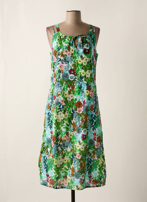 Robe mi-longue vert AGATHE & LOUISE pour femme